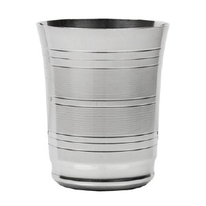 Kiddush Cup without Plate Stainless Steel Rings Design 3"
