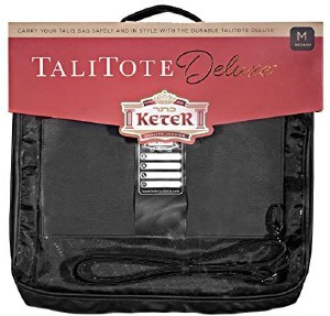 Tallis Tote Deluxe Leather Look Rain Proof Clear Front Medium