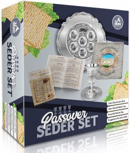 Silver Plated Passover Seder 4 Piece Set