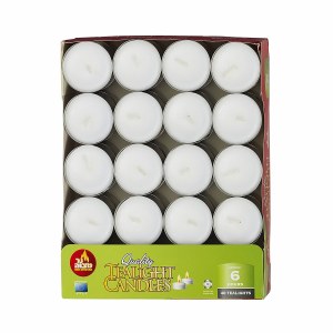 Tea Lights 40 Pack European Made 6 Hour Burn Time