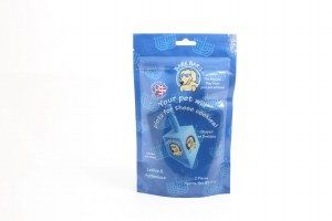 Jumbo Bark Bars Dog Food Chanuka Theme Dreidel 2 Pack