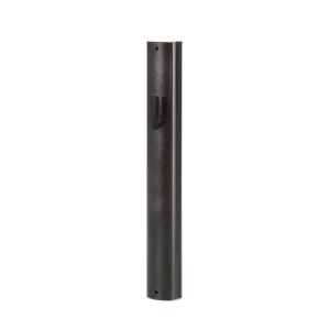 Aluminum Mezuzah Case Black with Black Shin 15cm