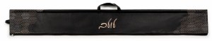 Faux Leather Lulav Case Holder Hexagon Dot Border Design with Brachos Card Black 52"