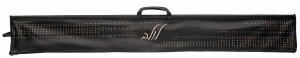 Faux Leather Lulav Case Holder Crystal Dotted Design with Brachos Card Black 52"