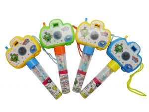 Chanukah Camera Viewing Toy Stem Filled with Candy - Assorted Colors - Single Piece