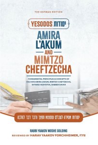 Yesodos Amira LaAkum and Mimtzo Cheftzecha [Hardcover]