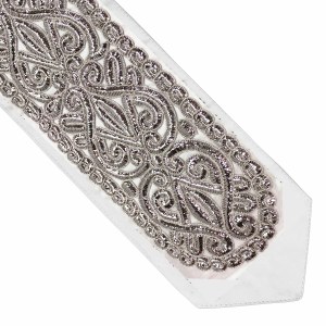 Atara Gefluchtene Silver Colored Thick Heart and Swirls  5.5" Design