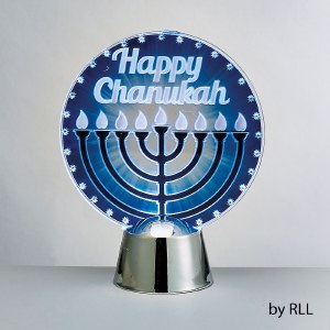 Chanukah LED Light Up Decoration Menorah Design