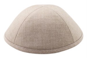 Cool Kippah Beige Linen 4 Part #3