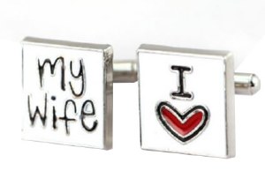 'I Love My Wife' Cufflinks