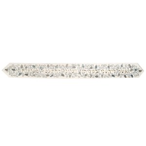 Yair Emanuel Embroidered Atara Pomegranate Design with Blessing and 4 Matching Corners - Grey