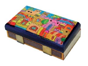 Yair Emanuel Matchbox Holder - Buildings of Jerusalem / Tower of David