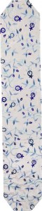 Yair Emanuel Machine Embroidered Runner 60"- Blue Pomegranates