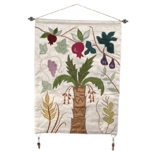 Yair Emanuel The Seven Species Wall Hanging - White