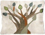 Yair Emanuel Raw Silk Tefillin Bag - Tree of Life