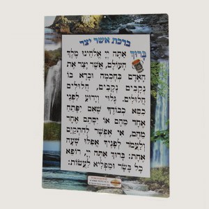 Asher Yatzar Laminated Card Extra Large