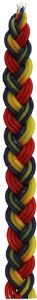 Havdallah Candle Bees Wax Multi Color 13.5"