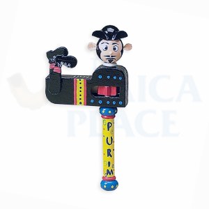 "Haman" Hand Painted Wood Gragger