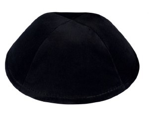 iKippah Black Velvet 4 Part No Rim Size 5