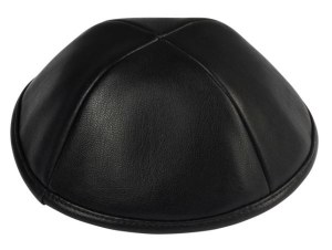 iKippah Black Leather Size 20cm