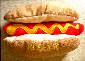 Plush Toy Kosher Hot Dog