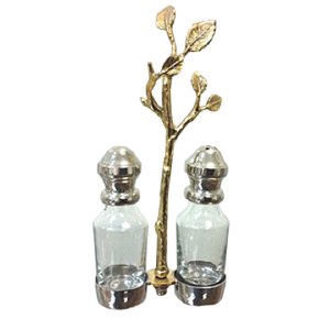 Salt and Pepper Set Leaf Design