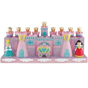 Princess and Castle Design Candle Menorah by Jessica Sporn