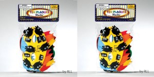 Passover 10 Plague Masks 2 Pack