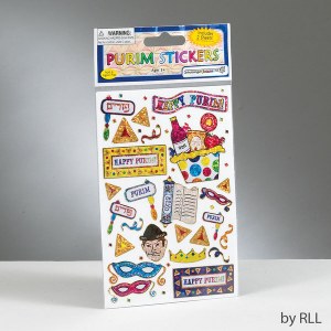 4" X 6" Prismatic Purim Stickers