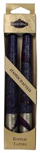 Safed Taper Candles 2 Pack 7.5" - Silver Blue
