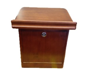 Combination Lock Shtender from Siddur Stands