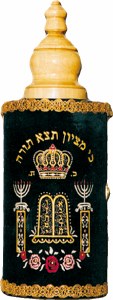 Medium Sefer Torah with Velvet Cover Sefardi 18"