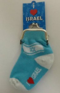 Sock Shaped Israel Change Wallet