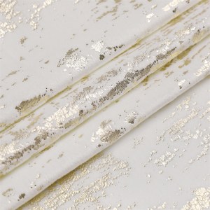 Velvet Tablecloth White and Gold Mosaic Print 70" x 180"
