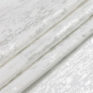 Velvet Tablecloth White and Silver Mosaic Print 70" x 180"
