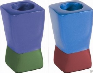 Yair Emanuel Candlesticks Multicolored Small Anodized Aluminum
