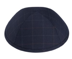 iKippah Navy Checker Size 4