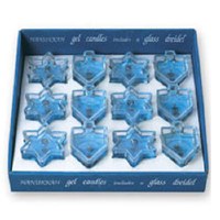 Decorative Chanukah Candles in Gel