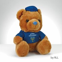 Plush Teddy Bear Happy Chanukah Design 6"