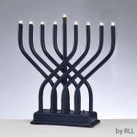 Menorah Electric LED Navy Color Finish