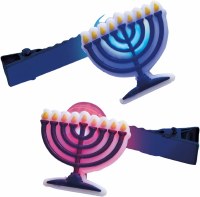 Light Up Chanukah Clips LED Menorah Theme 2 Pack