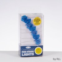Mini String Lights Dreidel and Menorah Design Battery Operated