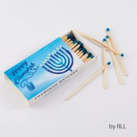 Chanukah Long Matches in Rectangle Gift Box