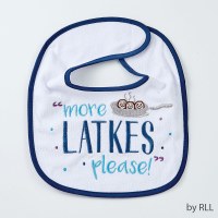 Chanukah Bib More Latkes Please Design