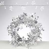 Chanukah Wire Garland Silver Dreidels Decoration