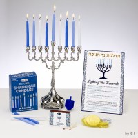 Chanukah Menorah Lighting 5 Piece Set