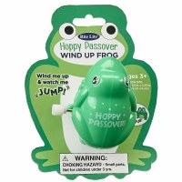 Wind Up Frog Hoppy Passover Design Carded