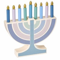 My Mini Wood Menorah Toy Pastel