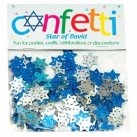 Star of David Confetti (Blue & Silver)