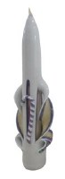 10" Carved Havdalah Candle - Assorted Styles and Colors